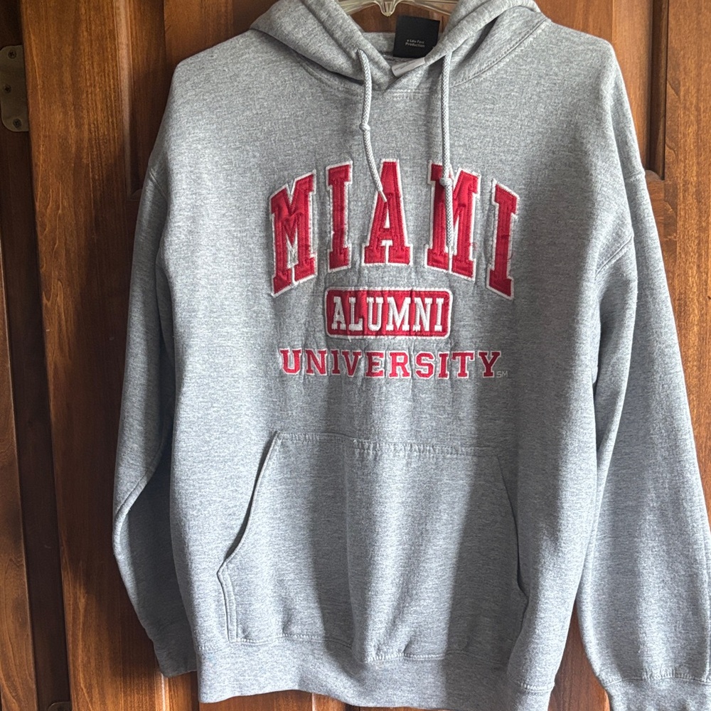 Gray Miami University Alumni Hoodie